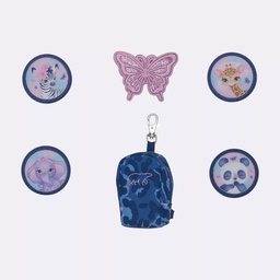 [504117-2] Beckmann Mini Rucksack mit Buttons  (Klettis) Set (Cheeta)