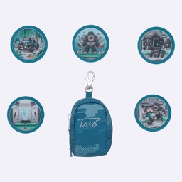 [504117-4] Beckmann Mini Rucksack mit Buttons  (Klettis) Set (Jungle Game)