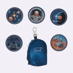 [504117-9] Beckmann Mini Rucksack mit Buttons  (Klettis) Set (Space Mission)