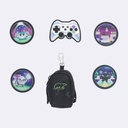 [504117-12] Beckmann Mini Rucksack mit Buttons  (Klettis) Set (Pixel)