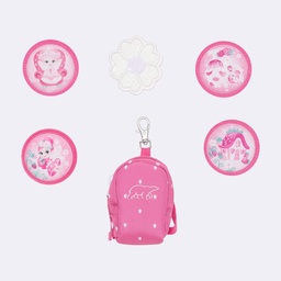 [504117-13] Beckmann Mini Rucksack mit Buttons  (Klettis) Set (Strawberry)