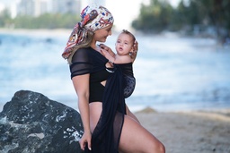 [504142-2] Neko Aqua Ring Sling (navy)