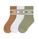 [504227-2] Lässig Tennis Socks 3er Set 19-22 (caramel/light/khaki)