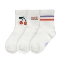 [504227-3] Lässig Tennis Socks 3er Set 19-22 (Cherry)