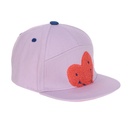 [504232-2] Lässig Basecap Kinder 48  (1-2 Jahre) (Little Gang, Herz Lila)