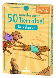 [504240-2] moses Expedition Natur Kartenset (50 wundersame Tierrätsel: Rekorde)