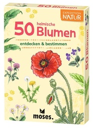 [504240-8] moses Expedition Natur Kartenset (50 heimische Blumen)