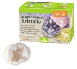[504242-4] moses Expedition Natur Ausgrabungsset (Kristall Quarz-Geode)