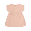 [504246-3] Lässig Kinderkleid - Bio Baumwolle Rosa (86/92)