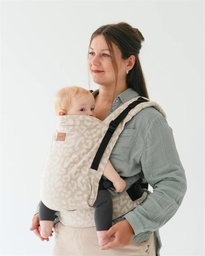[504249-7] Qookie Ultimo Tragehilfe Toddlersize (Ca. 74 - 122 cm) (Leo Beige)
