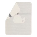 [504300-3] Fussenegger Babydecke 70 x 90 cm (Wal / Streifen)
