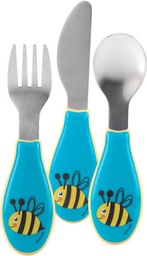 [504316-2] Nuby Besteck (Blau Biene)