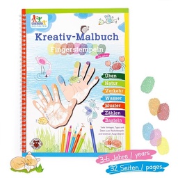 [504344-2] Trendhaus Malbuch (Fingerstempel Kreativ-Malbuch)