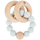 [504358-2] bieco Beißer mit Silikonkette (silber)