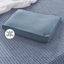 [504362-2] Theraline Das Kinderkopfkissen inkl. Bezug Bamboo Collection (Melange blau-grau)