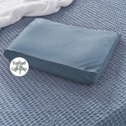 [504362-2] Theraline Das Kinderkopfkissen inkl. Bezug Bamboo Collection (Melange blau-grau)