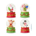 [504375-2] Trendhaus Schneekugel Glitzer (Santa)