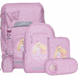[504378-3] Beckmann Schulrucksack-Set Classic Maxi - 6-tlg. Set (Unicorn Princess Purple)