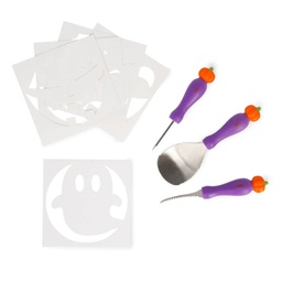 [504380-12] Legami HALLOWEEN Artikel (HALLOWEEN- KÜRBISSCHNITZSET - CARVE & SCARE)