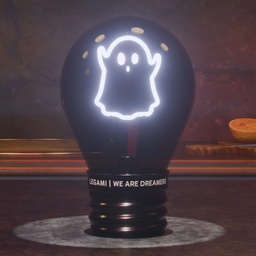 [504380-2] Legami HALLOWEEN Artikel (TISCHLAMPE IN GLÜHBIRNENDESIGN - BULB FICTION - GHOST)