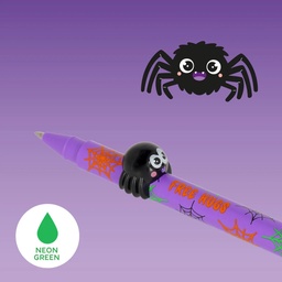 [504380-3] Legami HALLOWEEN Artikel (GELSTIFT MIT TIERDEKO - LOVELY FRIENDS- SPIDER)