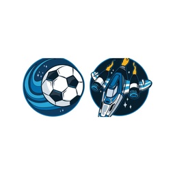 [504410-4] Schneiders Wechsel-Patches 2er Set (Spaceball/Spaceship)