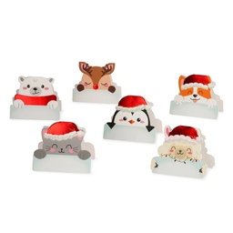 [504423-14] Legami Weihnachten Artikel (Set mit 12 weihnachtlichen Tischkärtchen)