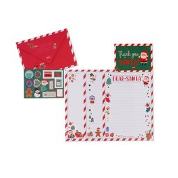 [504423-17] Legami Weihnachten Artikel (Set für Brief an den Weihnachtsmann)