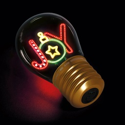 [504423-7] Legami Weihnachten Artikel (Deko-Tischlampe in Glühbirnenform - Joy - Bulb Fiction)