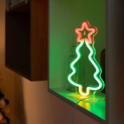 [504423-9] Legami Weihnachten Artikel (LED-Lampe mit Neoneffekt - XMAS TREE)