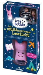 [504429-5] Moses Lese Buddy - Das multifunktionale Leselicht (Glitzer rosa)