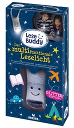[504429-6] Moses Lese Buddy - Das multifunktionale Leselicht (Glitzer silber)