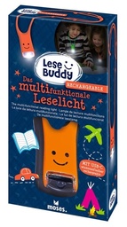 [504429-7] Moses Lese Buddy - Das multifunktionale Leselicht (USB-C Neon Orange)