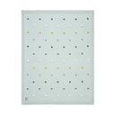 [504488-2] Lässig Babydecke Bio-Baumwolle 80x100 (Dots light mint)