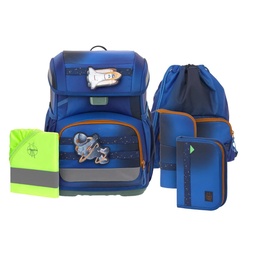 [504546-4] Lässig Schulranzen-Set Unique Light 2026 (Space Blau)