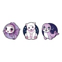 [504562-3] Schneiders Patches (3er Set) (Frosty Friends)