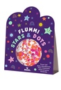 [504639-3] moses Flummi Stars & Dots (Konfetti Durchsichtig)