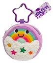 [504737-1] moses Verlag Happy Day Plüsch-Täschchen mit Karabiner (Regenbogen)
