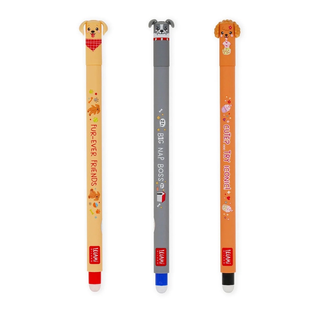 Legami Set mit 3 Löschbaren Gelstiften - For-ever Friends Erasable Pen