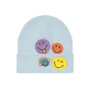 [504756-1] Lässig Mütze V-MASTER Beanie GOTS SmileyWorld® blue (48-52)