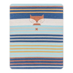 [504300-4] Fussenegger Babydecke 70 x 90 cm (Fuchs Multistreifen)