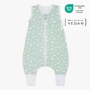 [504739-2] Emma & Noah Schlafsack mit Füßen 1.0 TOG 90cm (Punkte Mint)