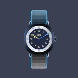 [504743-2] KWIO Tikk Armbanduhr für Kinder (Moon Dunkelblau)