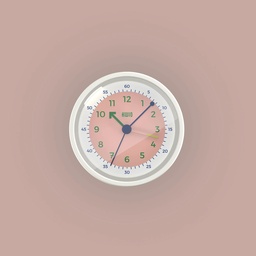 [504745-5] KWIO Wecker RRING (Powder Rosa)