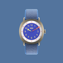 [504743-7] KWIO Tikk Armbanduhr für Kinder (Nova Champagner/Blau)