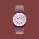 [504743-8] KWIO Tikk Armbanduhr für Kinder (Dahlia Flieder/Bordeauxrot)