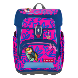 Step by Step Cloud Schulranzen-Set 5-tlg. (NEON Tropical Bird Polly)