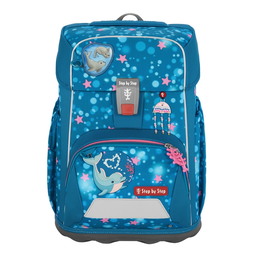 Step by Step Giant Schulranzen-Set 5-tlg. (Dolphin Azura)