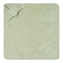 LITTLE DUTCH Badetuch mit Kapuze 75x75 cm (Krokodil Grün)