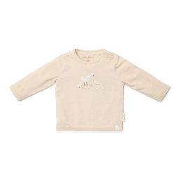 Little Dutch Hemd mit langen Ärmeln - Sand - Newborn Naturals - Kleine Gans (68)